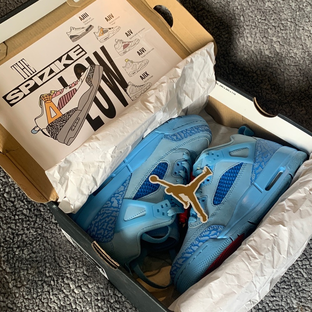 Air Jordan Spizike Low Blue Sneakers - Picture 8 of 8
